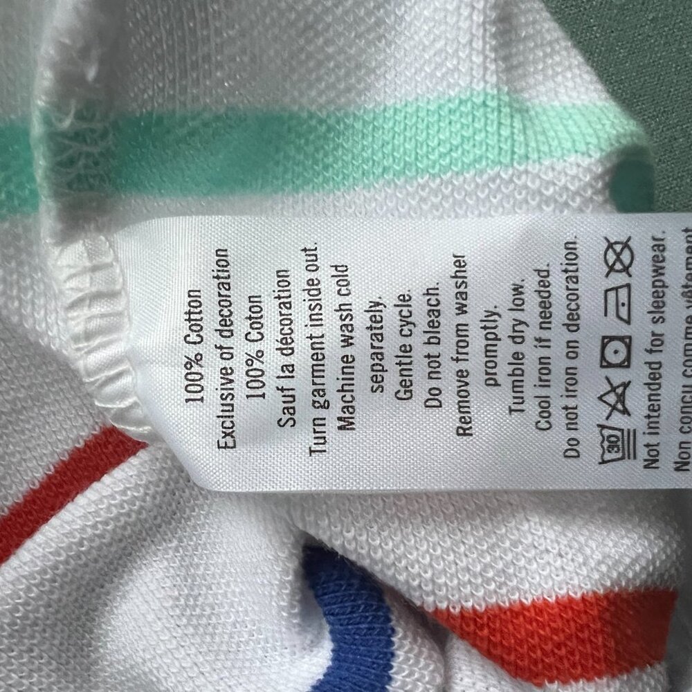 Janie & Jack Infant Boy Size 3-6 Months Striped Colorful Polo Shirt Cotton NWT - Picture 5 of 5